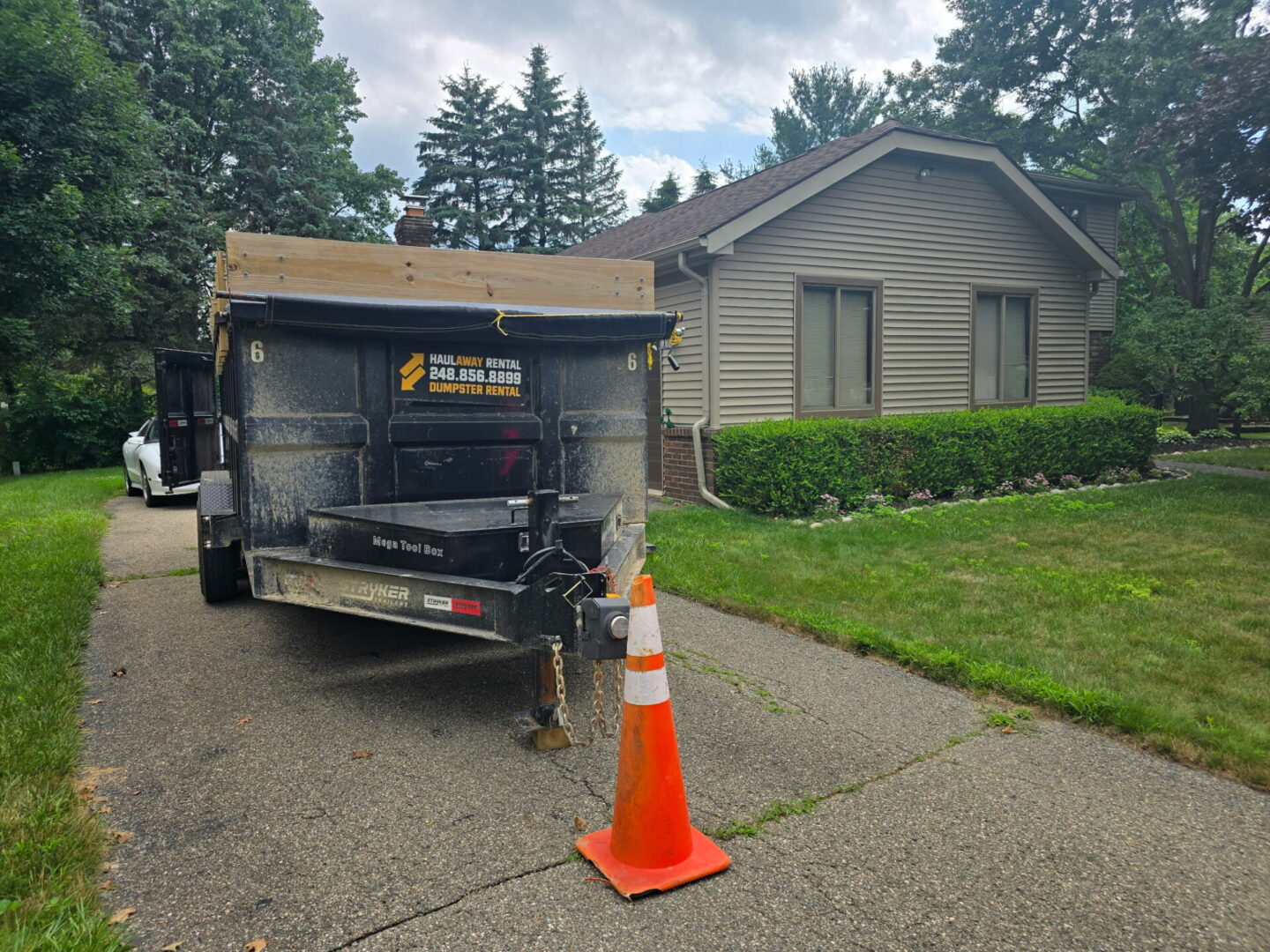 dumpster rental oxford mi driveway safe dumpster