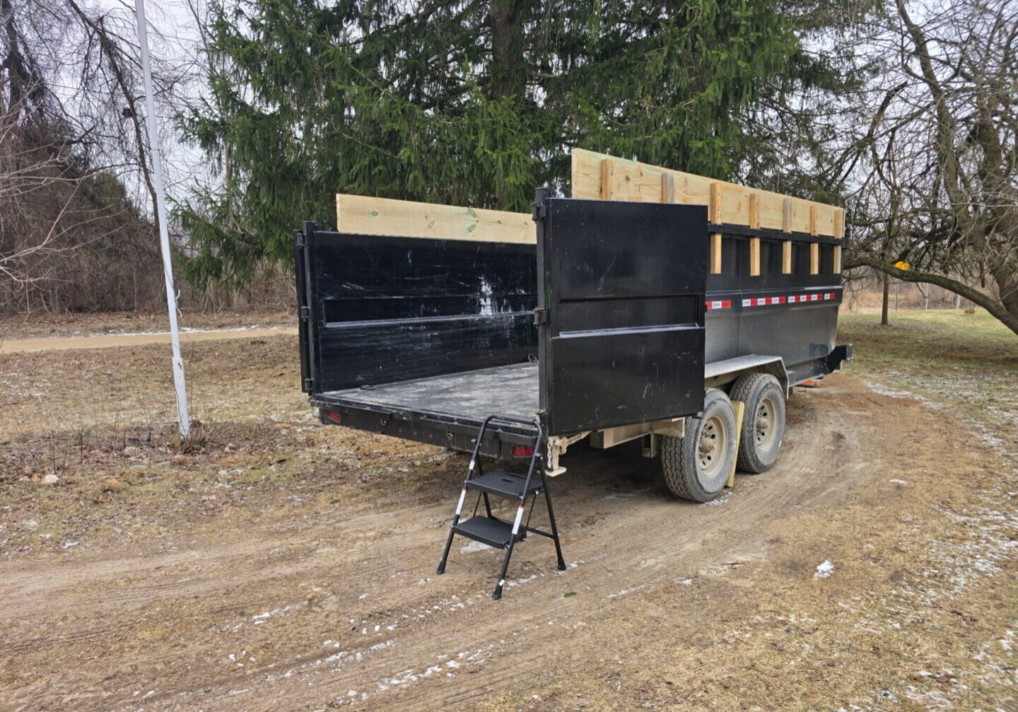Driveway safe dumpster rental in Oakland County MI