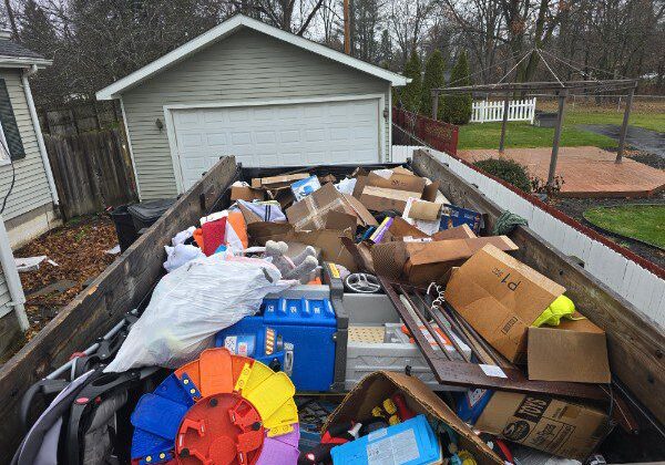Loaded dumpster cleanout job in Oakland County MI